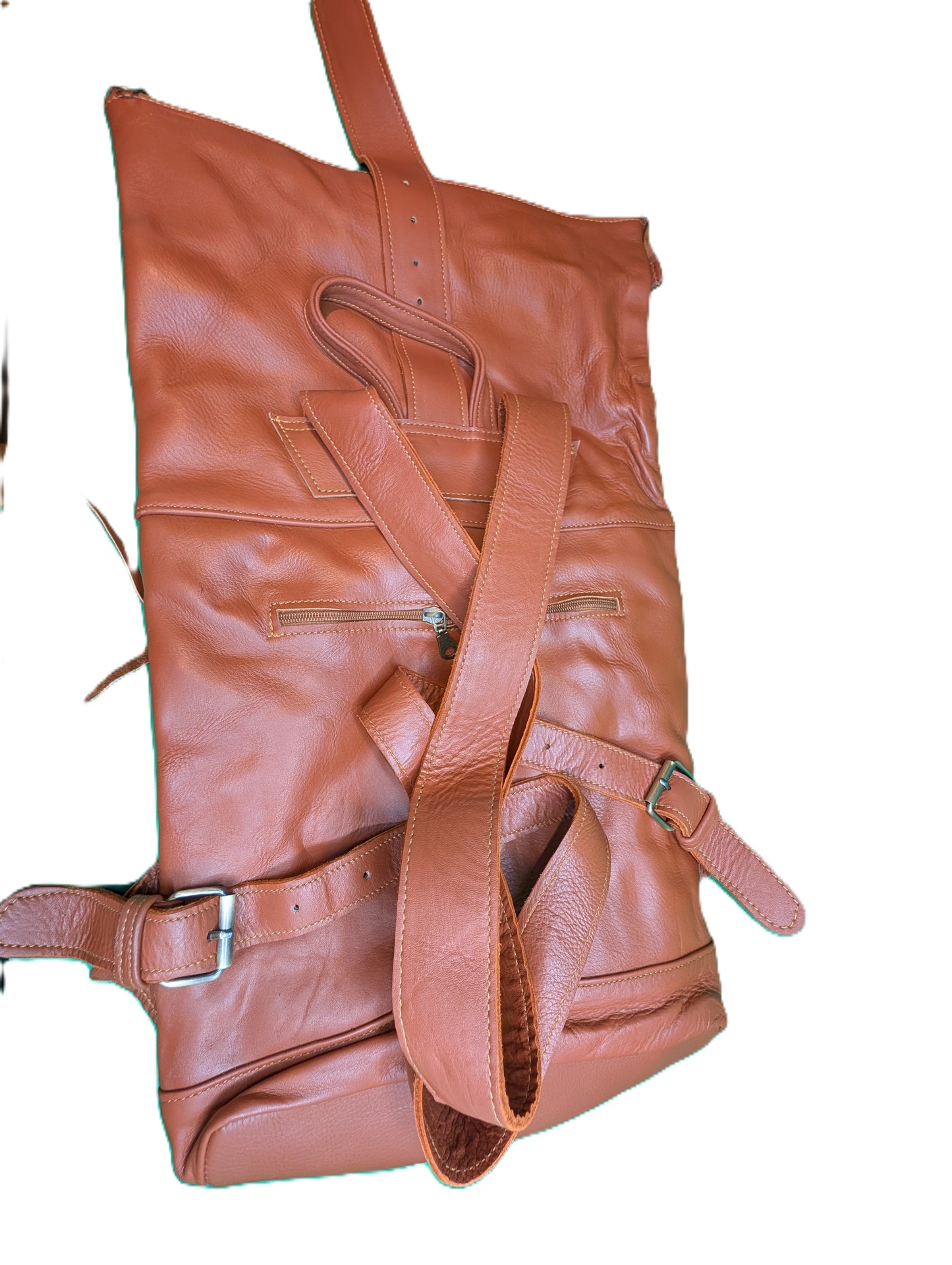 Leather Backpack / Sac à dos en cuir