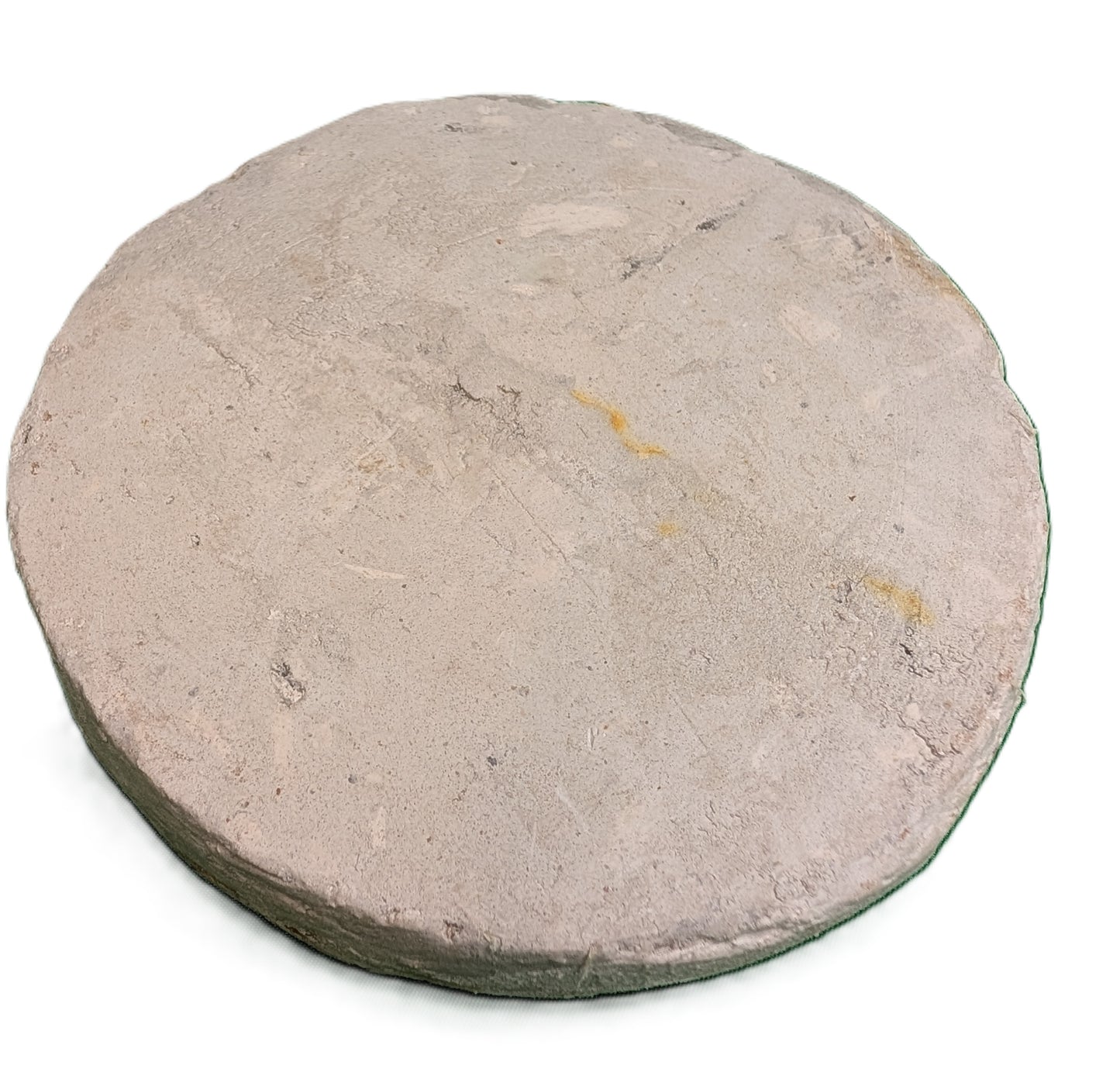 Zellige  round sample octagonal Red-Mustard blue Mustard background / Échantillon rond zellige octagonal rouge-moutarde bleu fond Moutarde