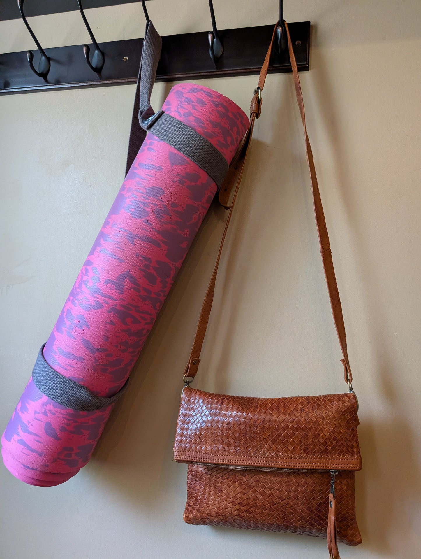 Woven Leather Bag - crossbody / Sac à main a en cuir tissé - Petit